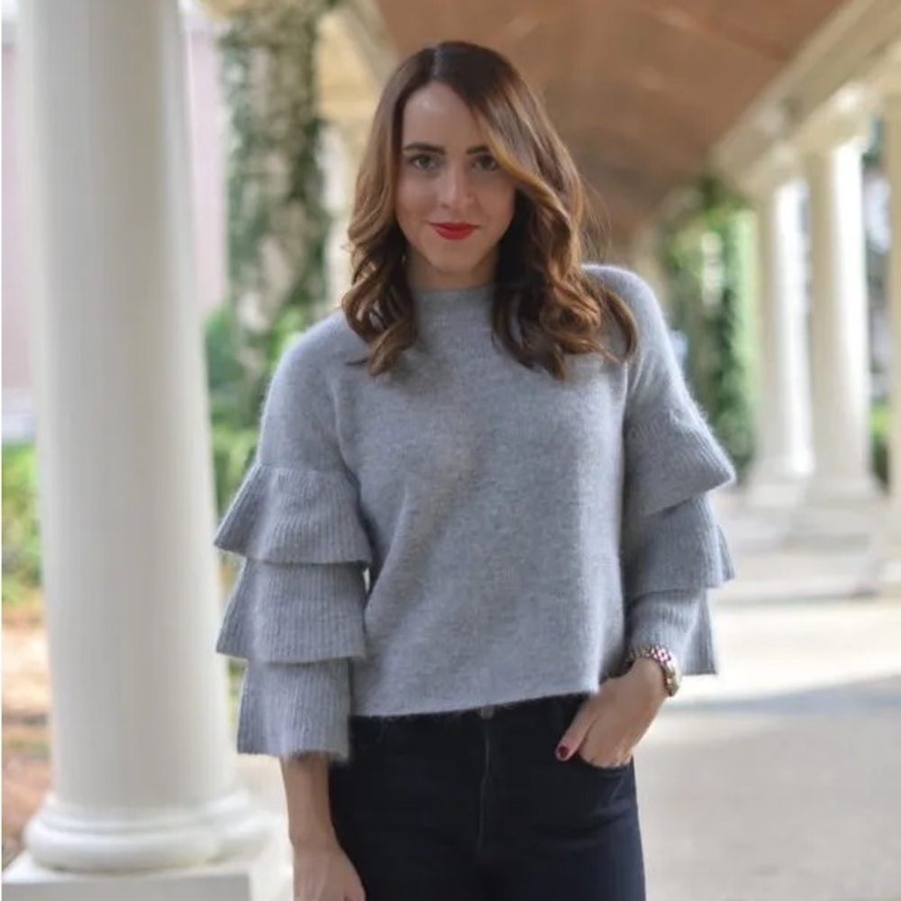 Endless Rose Ruffle Sweater Small - Picture 2 of 16
